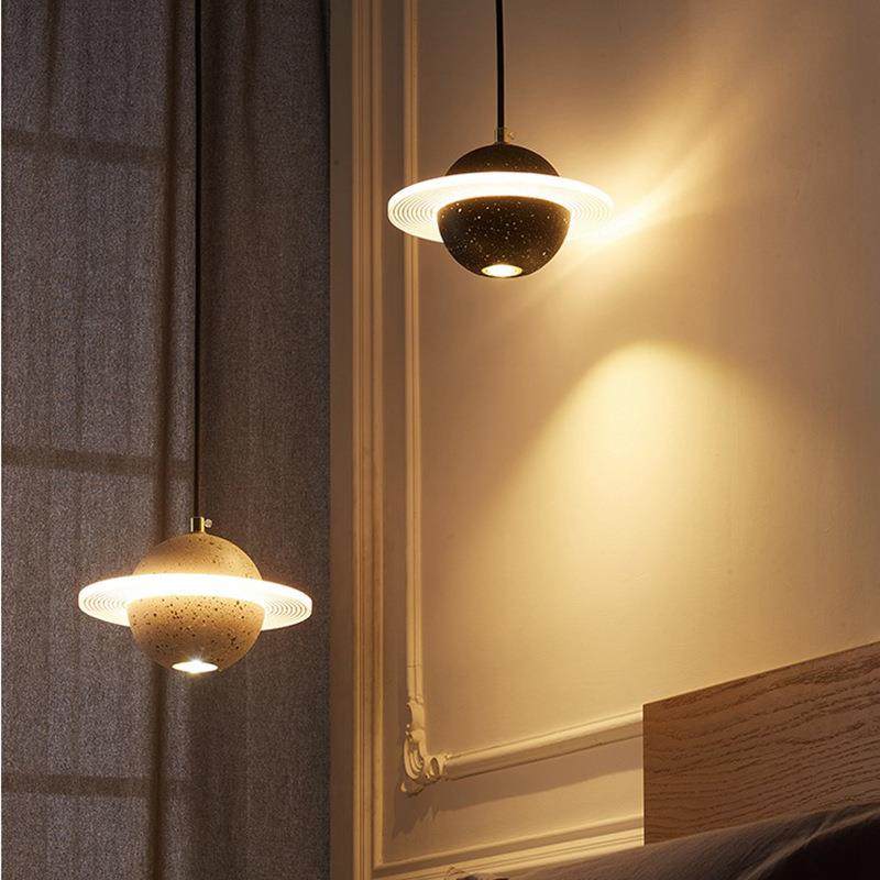 星球小吊灯创意个性餐厅吧台水泥北欧现代简约网红单头卧室床头灯,淘宝优惠券,粉丝福利购,淘宝优惠卷