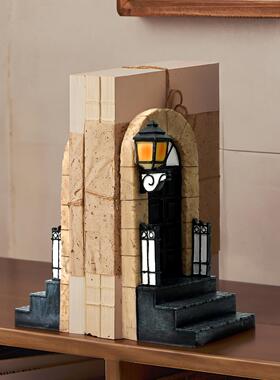 热销欧式门书挡复古创意家居装饰书办公室架书房桌面工艺摆件