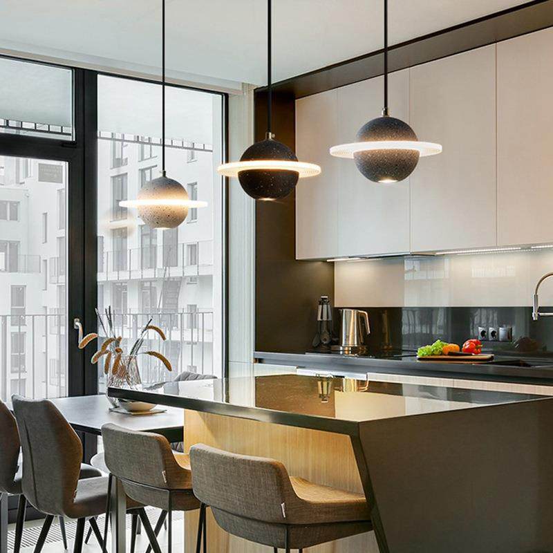 星球小吊灯创意个性餐厅吧台水泥北欧现代简约网红单头卧室床头灯,淘宝优惠券,粉丝福利购,淘宝优惠卷