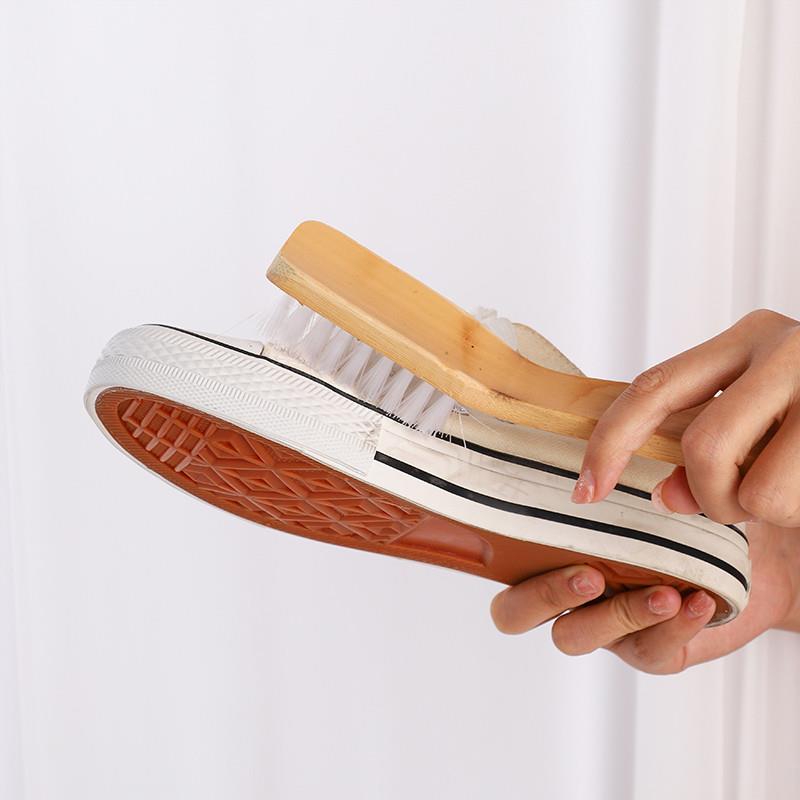 木刷子硬毛竹子刷鞋刷子家用耐用长柄多功能洗衣服老式运动专用木 - 图0