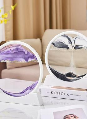 创意流沙画沙漏摆件轻奢家