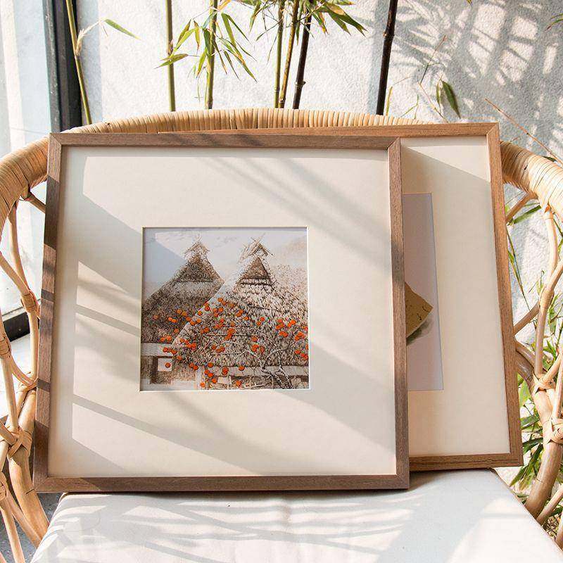 字画装裱框外框国画书法框架实木相框正方形画框挂墙任意尺寸,淘宝优惠券,粉丝福利购,淘宝优惠卷