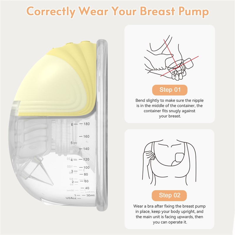 网红Invisible Wearable Breast Pump Portable Silent Hands Fre - 图2