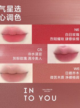 【啊哦】【囤货好物】INTOYOU空气感唇泥薄款唇泥哑光口红显白