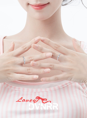 DVNRR挚友日记 设计师原创甜美小众对戒