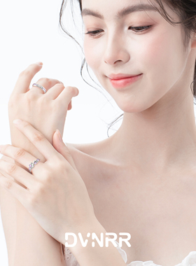 DVNRR紫色幸运结 原创设计蝴蝶结四叶草情侣对戒精致优雅高级感