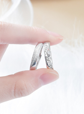 DVNRR玫瑰旋涡情侣对戒