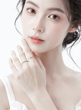 DVNRR甜心蝶语闺蜜对戒甜美精致情人节礼物送闺蜜送女友