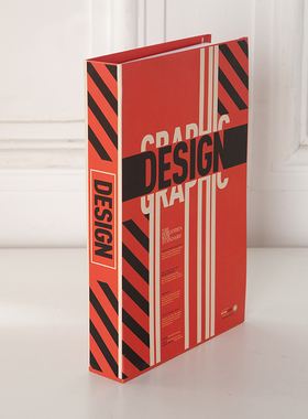 速发红色假饰书样板间咖型厅创意道具模啡软装书品摆设装饰书