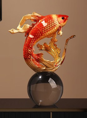 速发年年有室新中轻摆件家居客厅高档式奢办公余装饰品乔迁新居礼