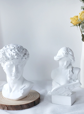 速发大卫膏斯仿石雕人物雕塑维纳像静物素描美术教具拍摄道具装饰