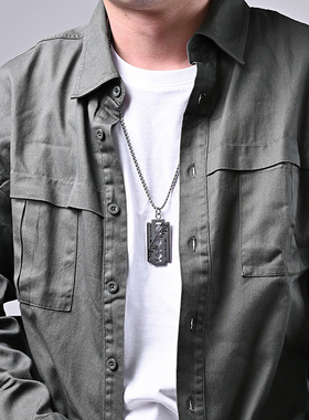 Mens Necklaces Classic Titanium Steel Blade Pendant Necklac