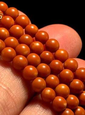 正圆光珠橄榄核核尖108圆珠项链橄榄核尖珠脖挂手串珠子手链串珠