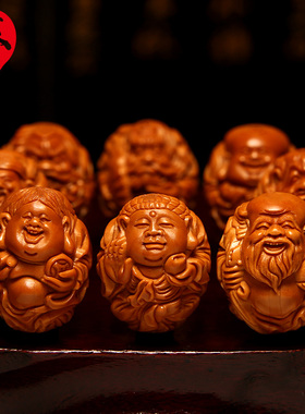 橄榄核手串男神仙会财神弥勒如来钟馗达摩寿星公刘海不动明王手链