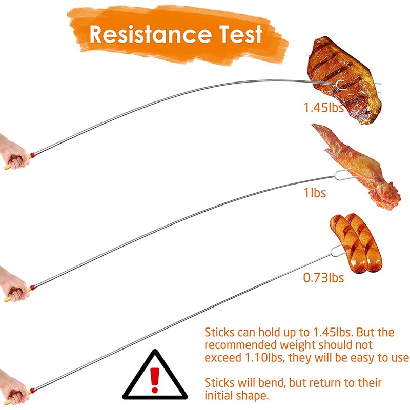 Stainless Steel Roasting Marshmallow Stick Set Extendable - 图2