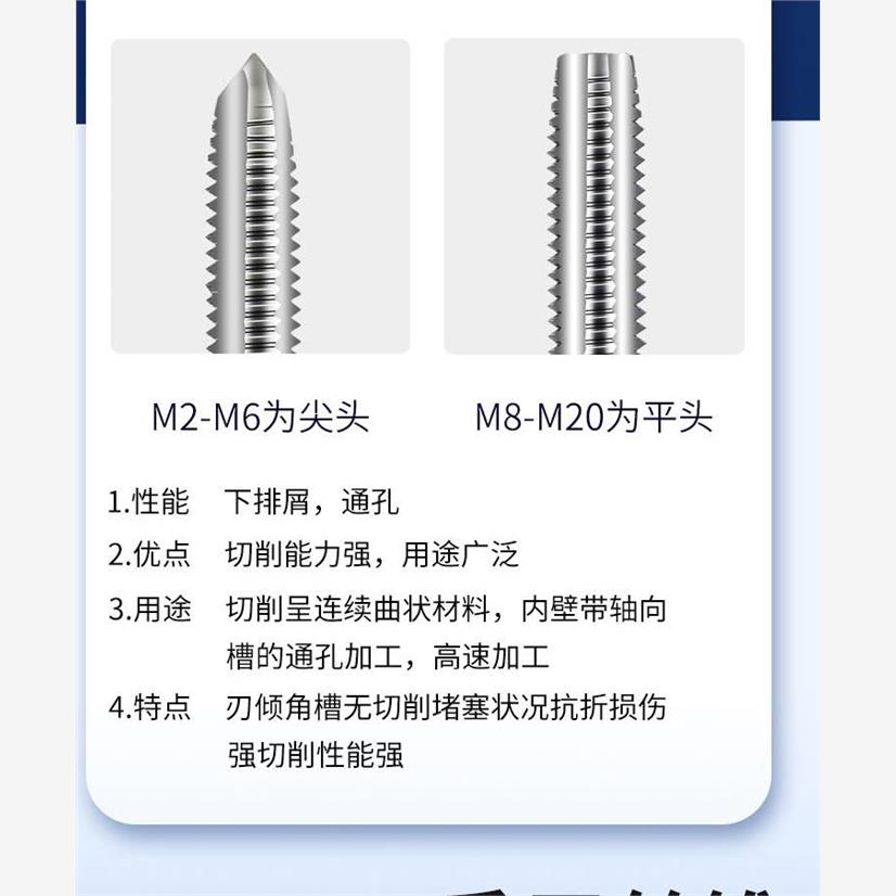 日本进口HTD富士牌丝攻M3-20三只装手用SKS2丝锥组合套装扳手钻头 - 图0