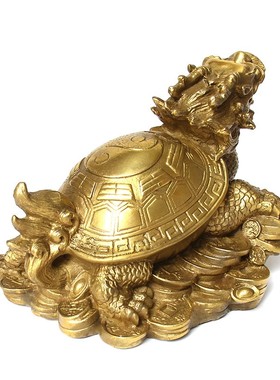 铜龙龟摆件八l卦金钱龟母子龙龟如意龙龟