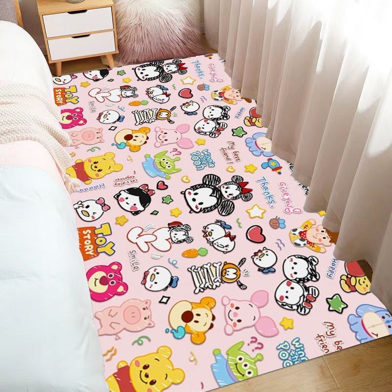ins风可爱卡通大面积满铺床边毯网红儿童房地毯家居入户门吸水垫,淘宝优惠券,粉丝福利购,淘宝优惠卷