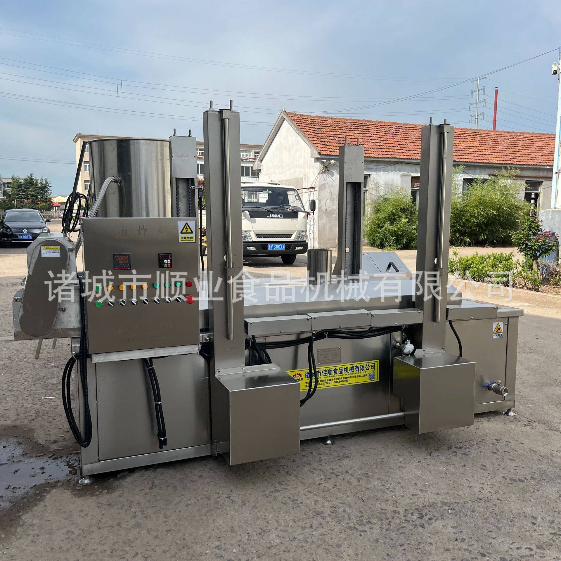 鲜豆腐串油炸机 炸鱼豆腐豆腐串油炸机流水线 食品厂鱼类油炸设备,淘宝优惠券,粉丝福利购,淘宝优惠卷