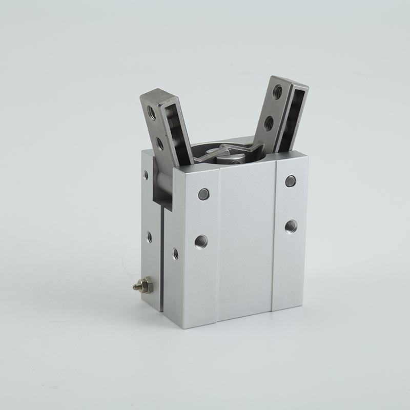 亚德客型手指气缸HFY16平行导轨夹爪手指气缸气爪开闭型气动气缸 - 图2