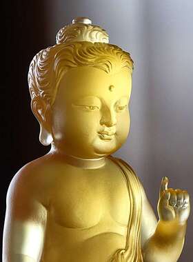 古法琉璃太子佛浴佛盆套装家居摆件释迦牟尼佛浴佛节用品莲花供碗