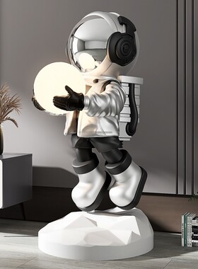 精选创意宇航员迎宾客厅大型落地摆件装饰灯家居饰品太空人开业礼