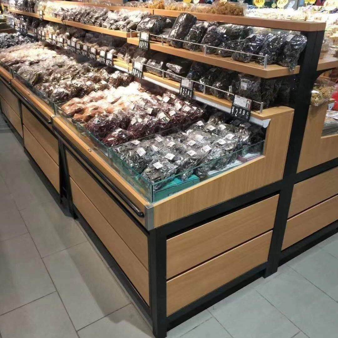超市干果散装柜 鸡蛋腊肉钢木展示柜 零食特产干货杂粮柜厂家供应,淘宝优惠券,粉丝福利购,淘宝优惠卷