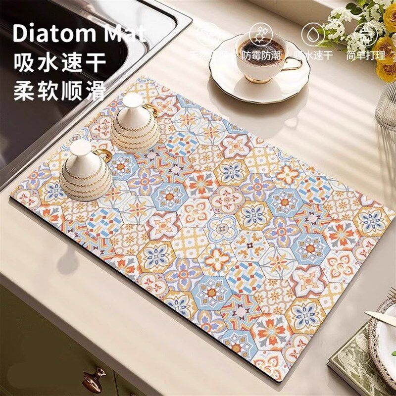 巴黎轻奢沥水垫水池边洗碗池防滑吸水H垫厨房台面速干控水多功能,淘宝优惠券,粉丝福利购,淘宝优惠卷