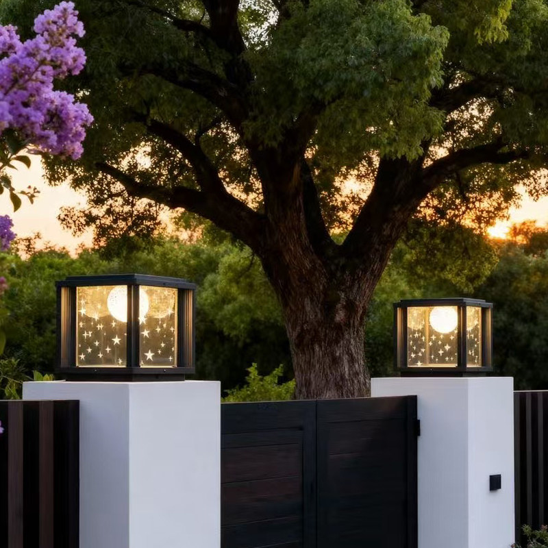 柱头灯不锈钢户外太阳能柱头灯室外防水别墅大门花园景观灯围墙灯,淘宝优惠券,粉丝福利购,淘宝优惠卷