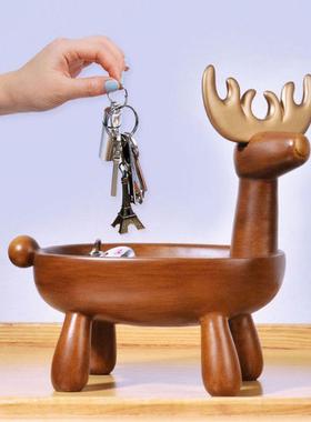 门口进门钥匙收纳层架玄关神器桌面置物架收纳盒客厅创意摆件首饰