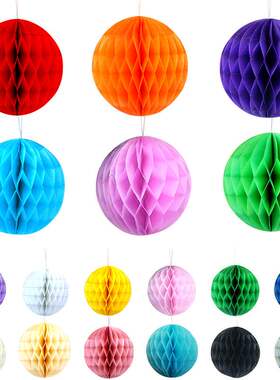 Three dimensional spherical honeycomb ball paper honeycomb