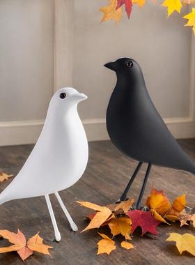 树脂和平鸽小鸟动物摆件玄关客厅书房装饰家居工艺品礼品