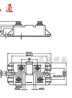 MFQ100U6N快恢整流模块LGK-100等离子切割机快速二极管 100A600V