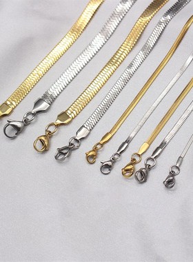 Fashion New Snake Chain Men Necklace Choker Width 2/3/4/5mm