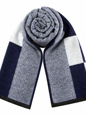 极速RUNMEIFA 2021 Classic Autumn & Winter Warm Plaid Man Sca