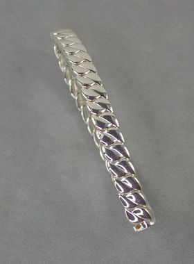 扁麻花 银色 RA     手镯