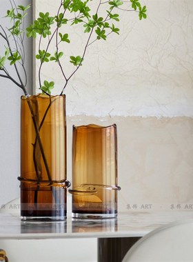 集饰现代个性读书造型雕塑灰色花器花瓶售楼处大堂摆件组合装饰品