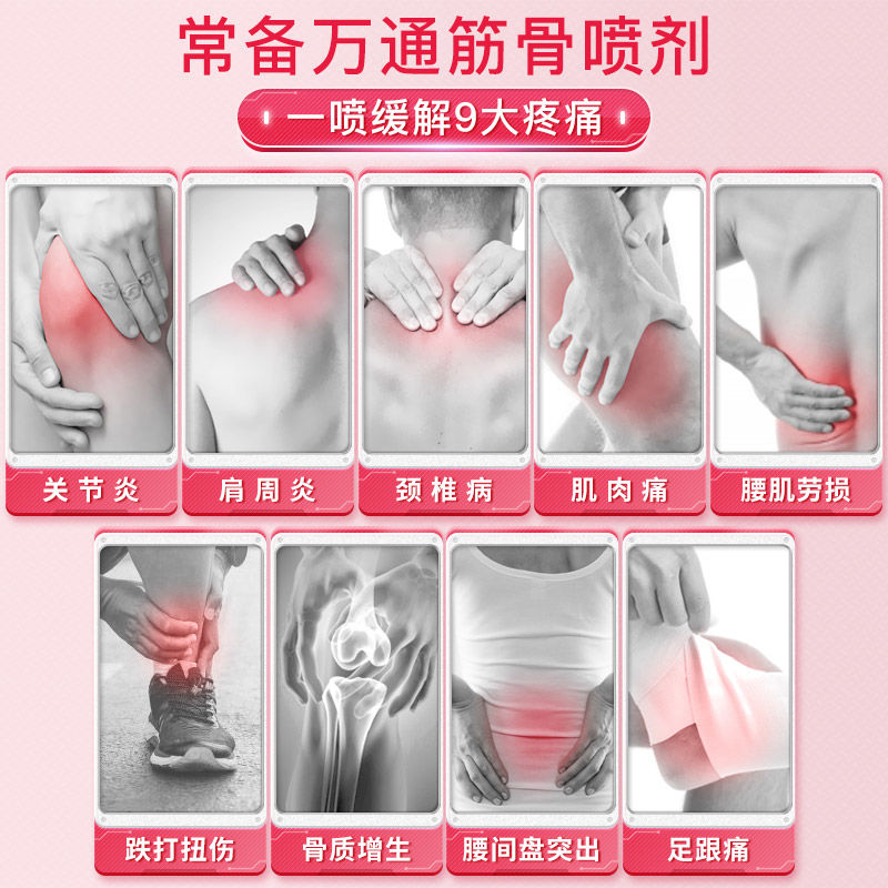万通筋骨喷剂官方正品肩周炎颈椎病骨质增生专用腰间盘突出疼痛贴,淘宝优惠券,粉丝福利购,淘宝优惠卷