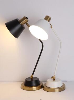 北欧台灯现代简约轻奢房间卧室温馨LED护眼床头装饰可调光