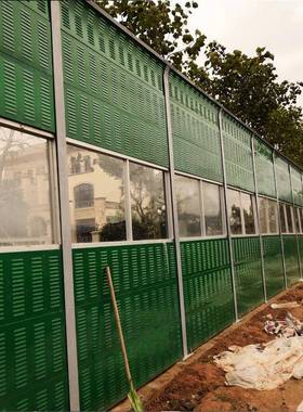 高速公路百叶孔吸音板镀锌吸音墙道路隔声墙公路噪声声屏障降噪