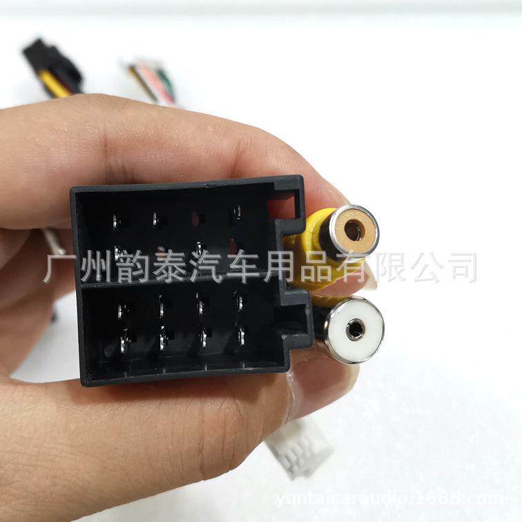 适用标致405206雪铁龙塞纳安卓大屏导航电源线协议盒16P改装线 - 图3