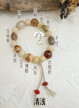原创草本菩提十八籽手串中性百搭