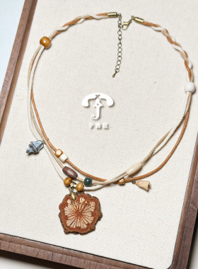 夕西匠*中药草本植物手链项链耳环棉绳小众植疗愈DIY活动材料包