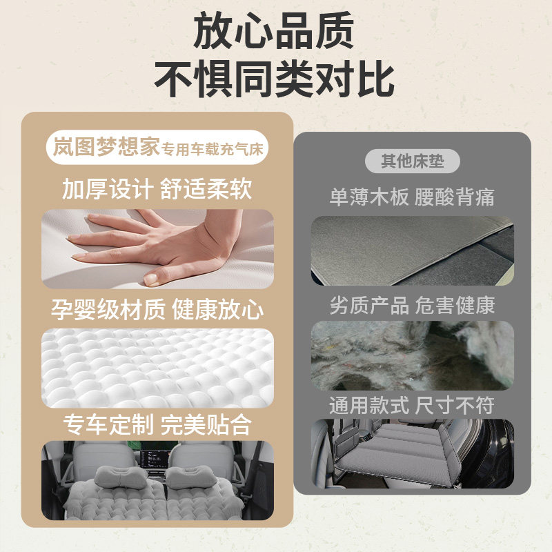 25款岚图梦想家专用车载充气床垫后排后备箱睡垫睡觉神器露营气垫