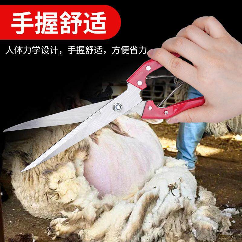 适配手动羊毛剪刀牛马鬃剪兔羊毛修剪工具宠物马羊毛弹簧剪刀皮革,淘宝优惠券,粉丝福利购,淘宝优惠卷