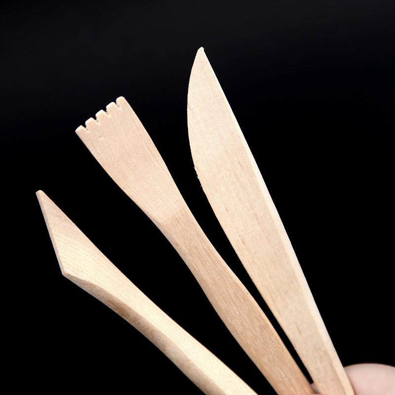 适配美术用品泥塑5件套木质陶艺刀软陶雕塑刀陶泥泥塑工具修坯五,淘宝优惠券,粉丝福利购,淘宝优惠卷