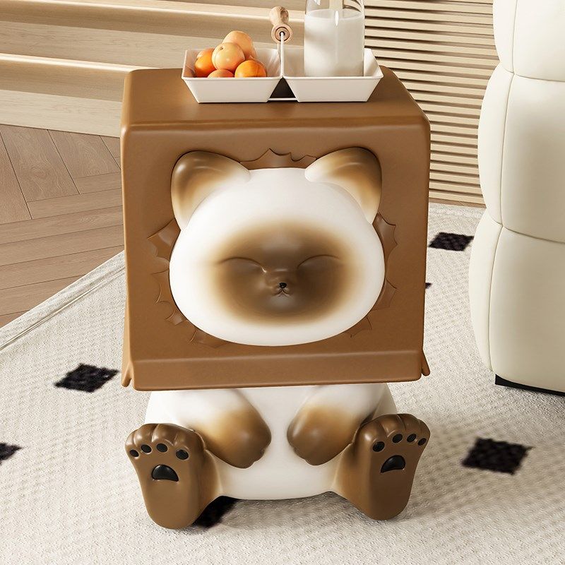 可爱泰国猫沙发边几客厅落地摆件电视柜床头茶几新婚乔迁新居礼物,淘宝优惠券,粉丝福利购,淘宝优惠卷