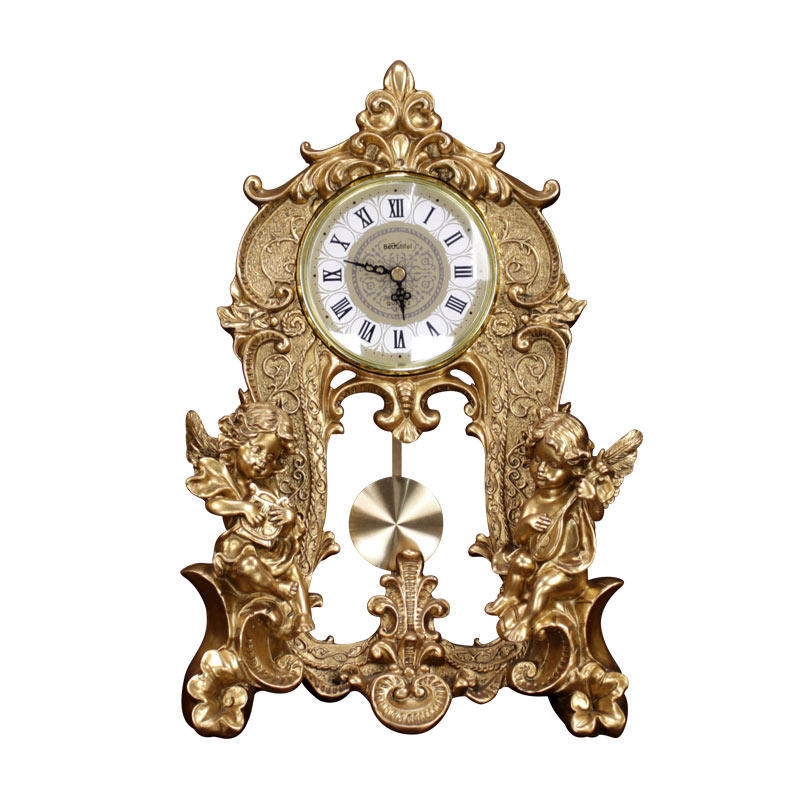 欧式钟表摆d件座钟台钟美式客厅时钟酒柜玄关电视柜轻奢桌面工艺,淘宝优惠券,粉丝福利购,淘宝优惠卷