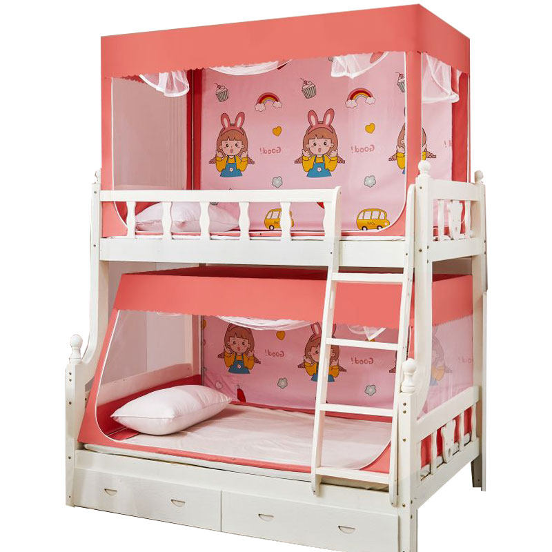 蚊帐子母床上下床防尘顶上铺1.2梯形下铺J1.5家用儿童双层床高低,淘宝优惠券,粉丝福利购,淘宝优惠卷