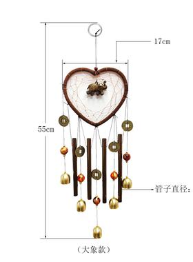 0捕梦网金属管铃铛风铃挂件心型大象船锚挂饰家居店铺装饰